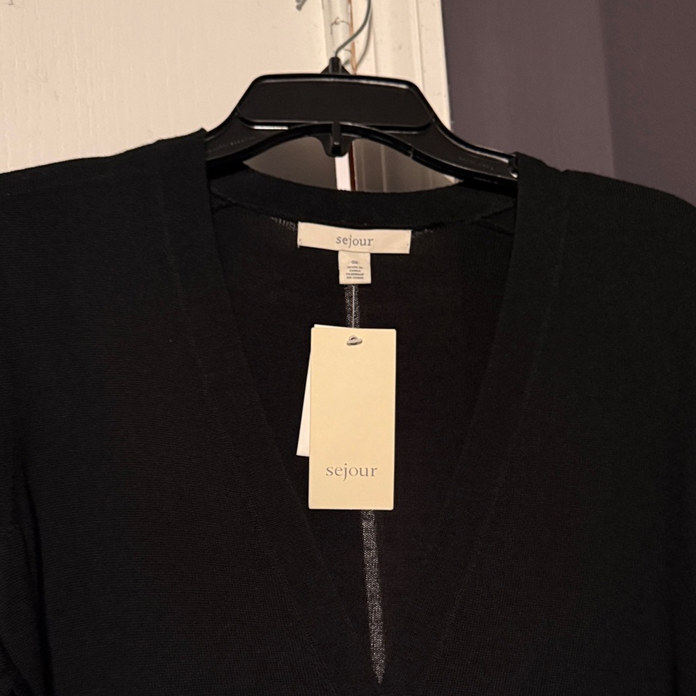 Sejour Classic Black Knit Sweater